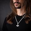 Baldur Jewelry - Stainless Steel Bear Wolf Viking Thors Hammer Necklace Pendant - Courage and Strength Pendant Necklace Amulet Talisman -Thor Gifts for Men - Viking Necklace for Men #3