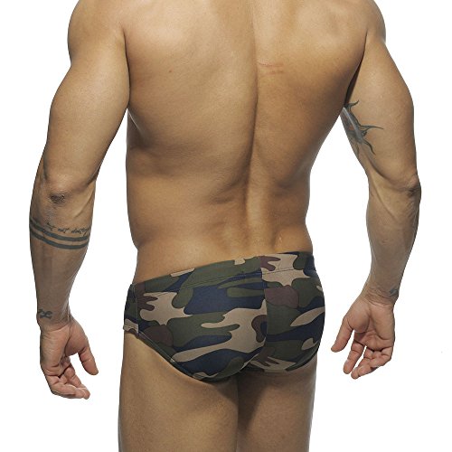 UXH Mens Swimwear Briefs Camo Bikini Camouflage Swim Board Trunks Beach Shorts2