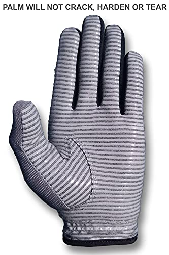 Caddydaddy Claw Pro Men’s Golf Glove - Breathable, Long Lasting (Grey, X-Large, Worn On Left Hand) #TOP4