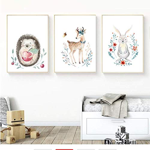 Toile animaux de bande dessinée pour décorer le nid de bébé