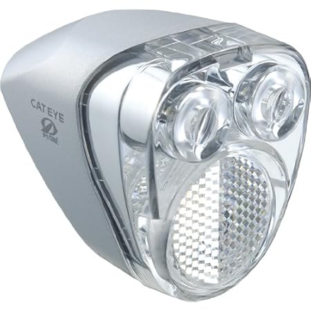 Amazon キャットアイ Cat Eye Ledヘッドライト Hl Hub100 ハブダイナモ用 シルバー キャットアイ Cat Eye ヘッドライト