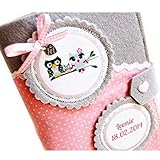  3 in 1 U-Heft Hülle U-Hefthülle Eule Uheft personalisiert