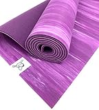 Tiggar Yoga mat - 100% Eco Friendly, Natural Rubber Material, excellent for support and stability in