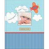 Stepping Stones Baby Boys Airplane Memory Record Book, Blue