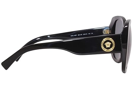 Amazon.com: Sunglasses Versace VE 4387 F Asian fit GB1/87 Black