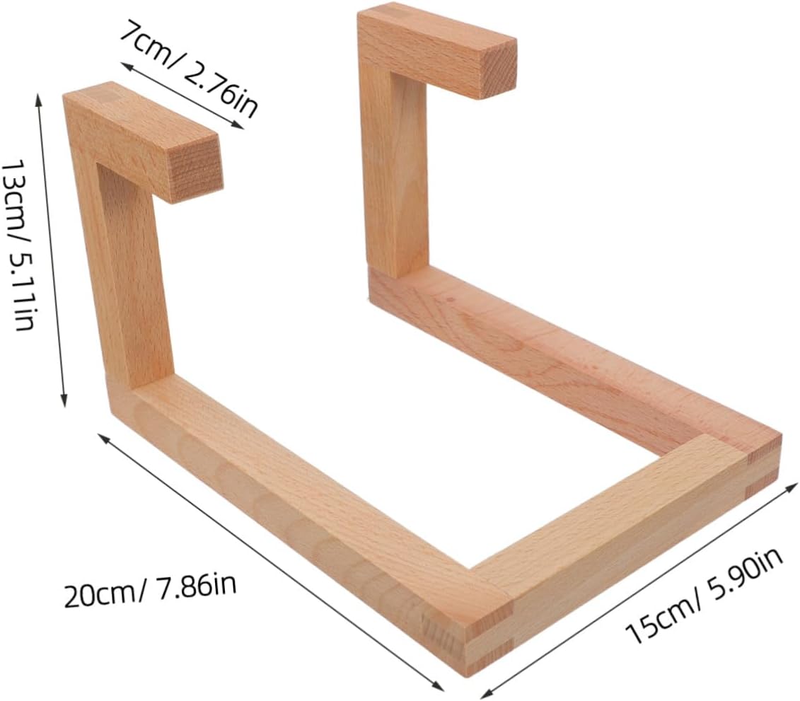 Wooden Vinyl Record Rack Tabletop Album Display Stand with CD Storage Organizer for Office and Bedroom Music Collection