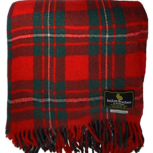 Tartán Cobija Mezcla de Lana Escocés MacGregor Modern 60 x 72 Pulgadas Cover