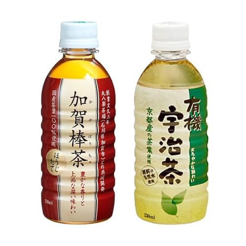 ハイピース 加賀棒茶 有機宇治茶 味比べセット 330ml×24本