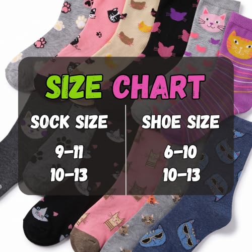 Image of Tipi Toe Women's Fun Patterned Dress Socks, 12-Pack Lightweight Colorful Crew Socks, Casual Novelty Assorted Designs