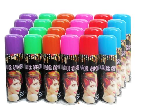 Spray de color temporal para cabello 3oz, pack 24 latas miniatura 2