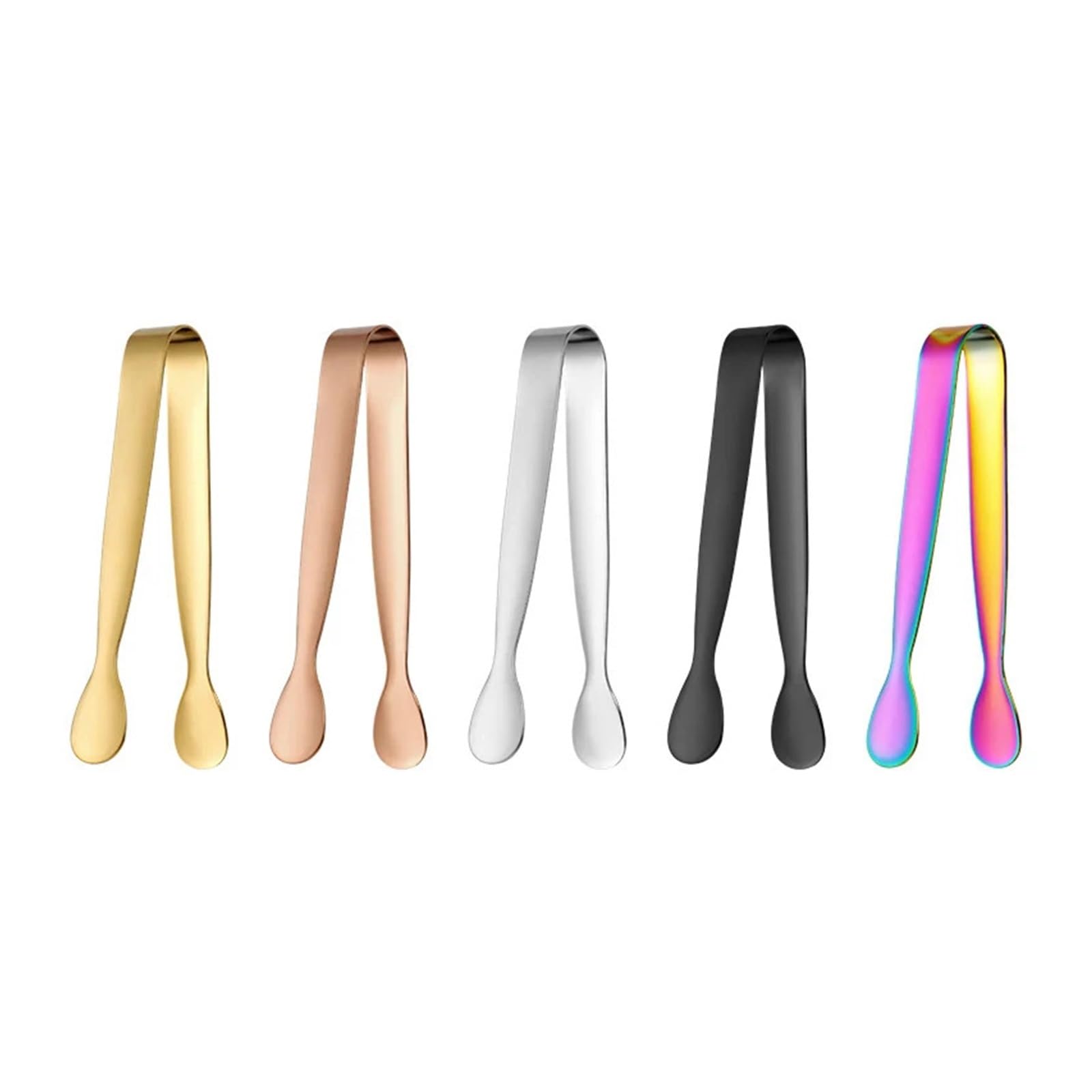Lot de 8 pinces à glaçons en acier inoxydable 304