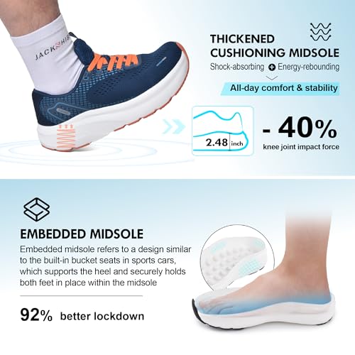 Chaussures larges à bout large homme bleu clair 41 EU JACKSHIBO