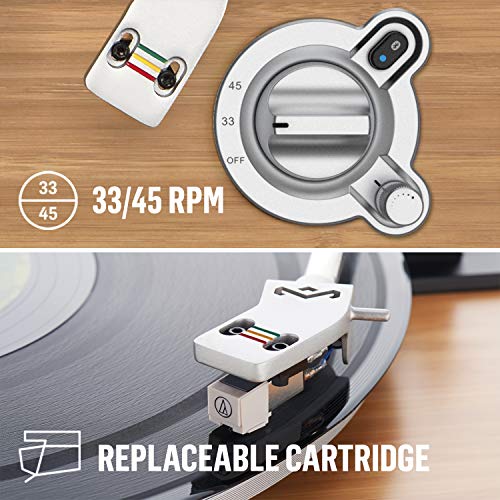 House of Marley Platine Bluetooth Stir It Up Wireless – Tourne-Disque Écoresponsable en Bambou, Tissu Rewind Recyclé, Enregistrement PC/MAC via USB, Son Supérieur – Édition Bamboo, Exclusivité Amazon - Les Beatles, Paul McCartney, John Lennon, RIngo Starr, George Harrison House of Marley Platine Bluetooth Stir It Up Wireless – Tourne-Disque Écoresponsable en Bambou, Tissu Rewind Recyclé, Enregistrement PC/MAC via USB, Son Supérieur – Édition Bamboo, Exclusivité Amazon – Image 6