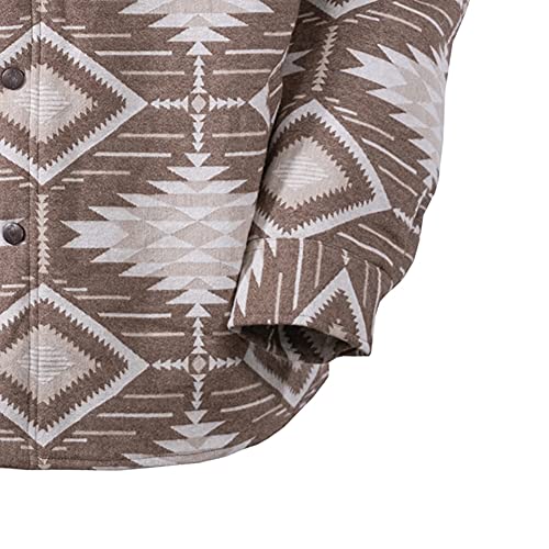 Image of Outback Trading Company Men's Ronan 29761 Cotton Warm Outdoor Casual Western Berber Lined Snap Closure Long Sleeve Jacket