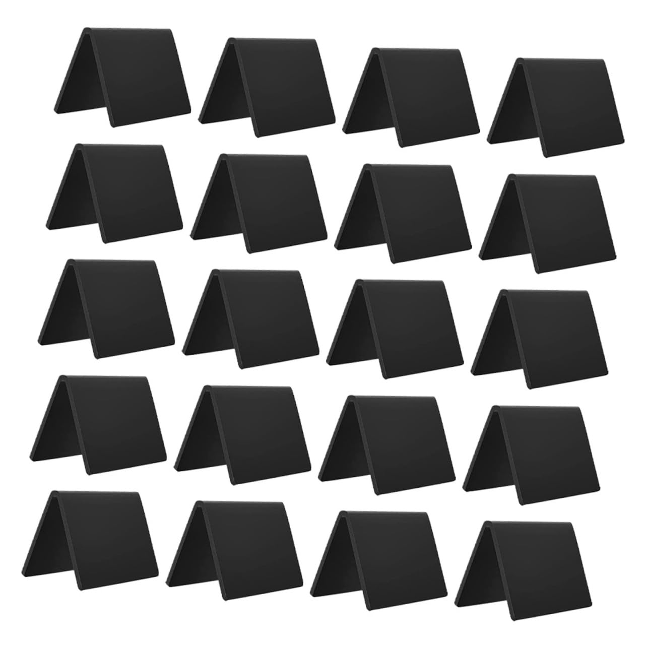 Acryl Nachrichtentafel Schwarz 20 Stück für Notizen und Schilder