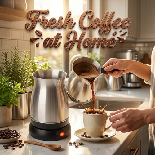 Image of Drumstone-5 𝗬𝗲𝗮𝗿 𝗪𝗮𝗿𝗿𝗮𝗻𝘁𝘆-Electric Coffee Maker Machine for Home Kitchen Compact Coffee Brewing Machine with Glass Carafe Reusable Filter Easy Operation Coffee Maker