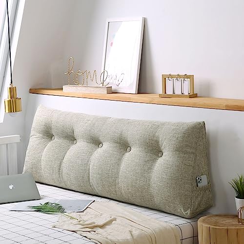 Coussin de lecture triangulaire camel au lit pour vos soirées détente et séries - 2