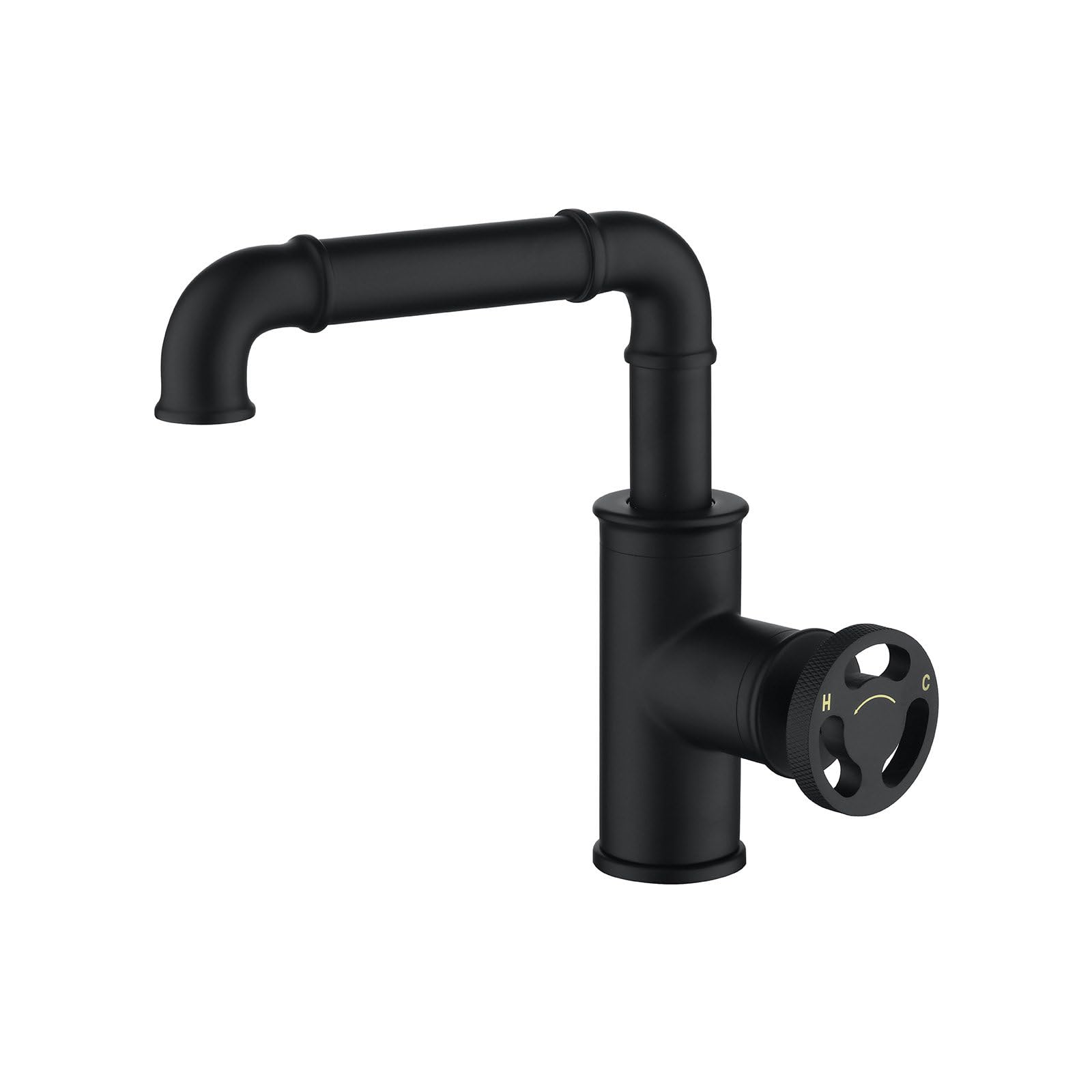 Mitigeur lavabo industriel avec flexibles pour remplacer un robinet de salle de bain