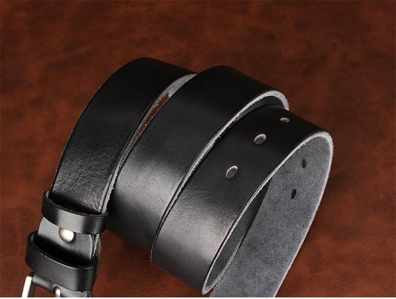 Vintage Belt Men Jeans Cowhide Men Belt Genuine Leather Pin Buckle Soft Leather Men Belt Unique Waist Belt3