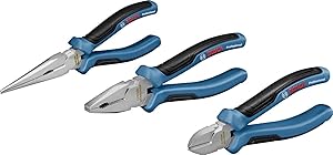 Bosch Professional – Set of 3 pliers (160mm/180mm/200mm)