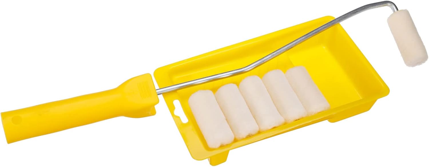 uxcell 8Pcs 2Inch Mini Paint Rollers, with 2Inch Wool Paint Rollers