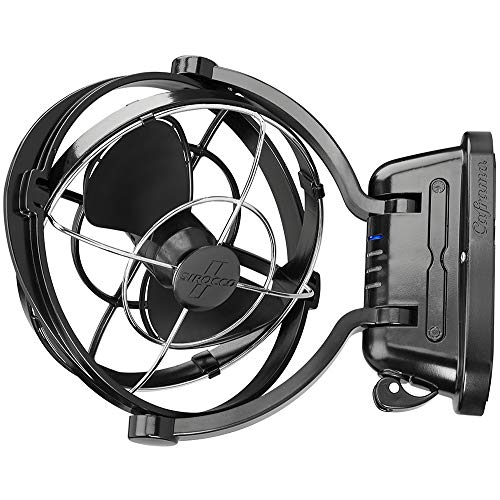 Caframo Sirocco II 3-Speed 7" Gimbal Fan - Black - 12-24 V Cover