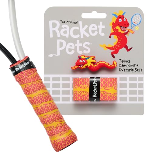 Racket Pets Kids Tennis Racket Dampener & Grip Tape (Snake)