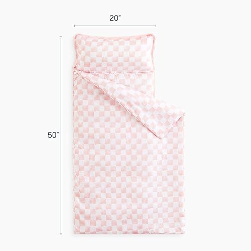 Vista 2 de Wake In Cloud - Toddler Nap Mat with Pillow and Blanket, for Kids Boys Girls Ages 3 Plus in Kindergarten Daycare Preschool, Roll Up Sleeping Bag