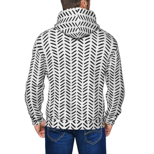 Sweat à capuche manches longues bicolore au style décontracté
