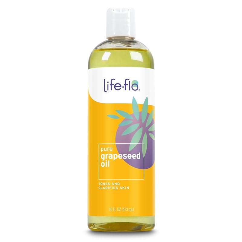 Óleo vegetal de semente de uva LIFE-FLO, 473 mL
