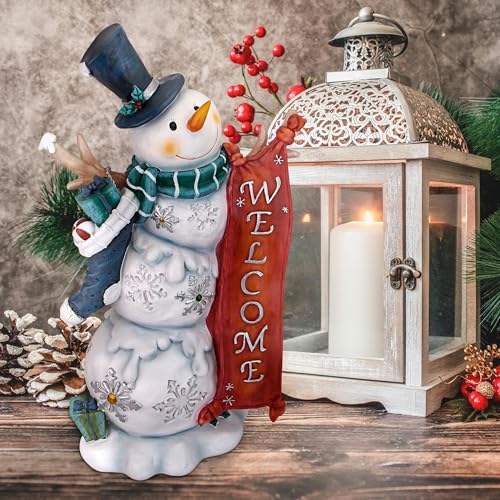 Design-Toscano-QM18002-Avalanche-The-Welcome-Snowman-Statue-17-Full-Color Design Toscano QM18002 Avalanche The Welcome Snowman Statue 17 Full Color