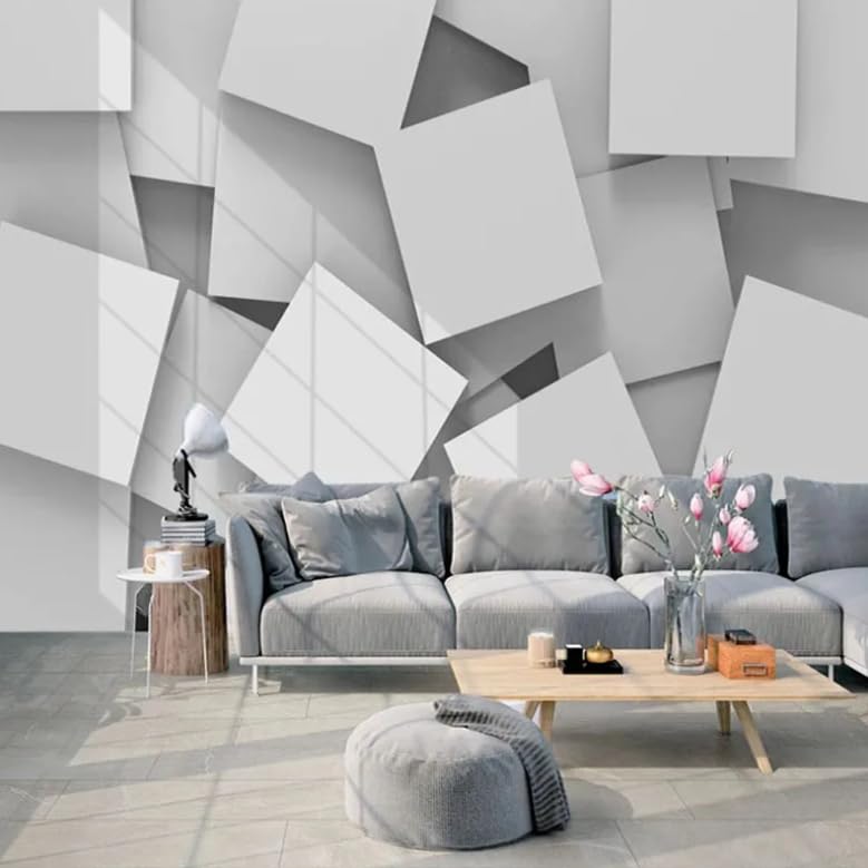 Papier peint moderne 3D grand format pour chambre et salon