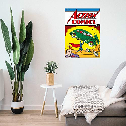 MightyPrint Superman Action Comics art mural durable indéchirable h43x61