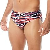 TYR All Amrcn - Pantalones Cortos para Hombre, Todos Amrcn Hombre Racer, Hombre, Color Rd/Blanco/BLU, tamaño 36