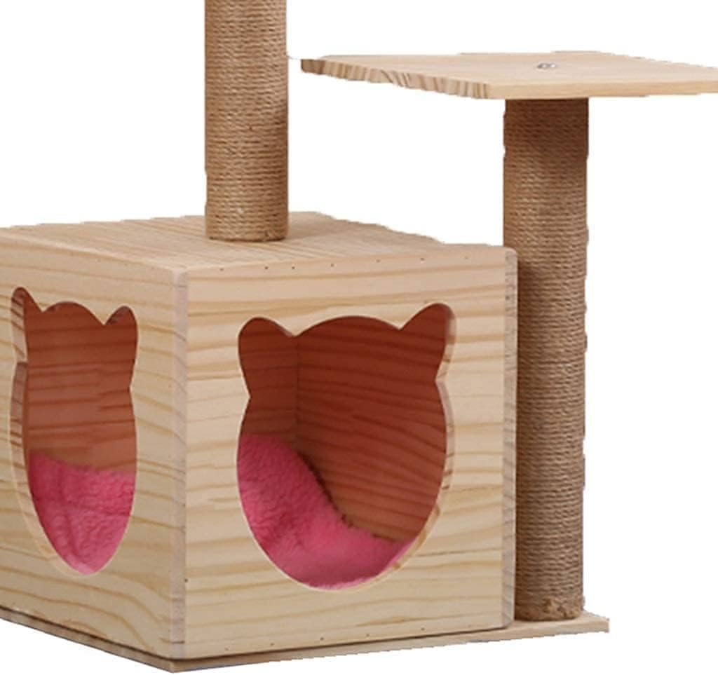 猫 タワー 猫の木登り 2階建ての猫タワー猫ジャンププラットフォームサイザル麻猫ベッド猫ひっかき病ボード猫ゲームセン 【クライミングフレームウッドペット】