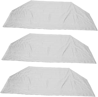 Abaodam 3 Piezas Cubierta de coche de batería cubiertas de bicicletas al aire libre cubierta de bicicleta impermeable al aire libre cubierta de bicicleta estática peva blanco