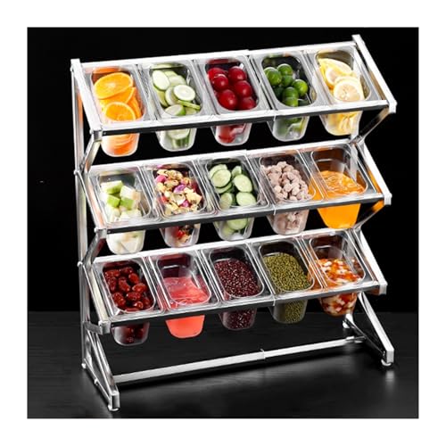 Estante de especias expandible, organizador de condimentos de acero inoxidable para despensa de cocina, estante dispensador de mermelada de salsa de condimentos
