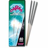 Ein echter Klassiker PAINT IT EASY NEU Carat Wunderkerzen, 17cm, Brenndauer ca. 35 Sekunden - Das Original - Inhalt: 40 Stück