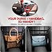 AMEIQ Car Accessories, Organizer Storage Between Front Seats, Purse Handbag Holder of 3 Layers Mesh Net Pocket Bag, Backseat Dog Pet Barrier, Patented