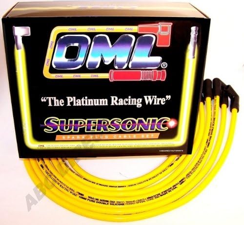 Fits GM 5.0L 5.7L 6.6L V8 74-82 10 mm High Performance Yellow Spark Plug Ignition Wire Set 48453Y