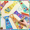 Dispowreath 24 Pcs Father's Day Craft Kits Happy Father's Day Tie Coloring Crafts Color Your Own Dad Hanging Ornaments for Holiday Gift Home Office DIY Project Activities Decor Supplies(Tie) #2