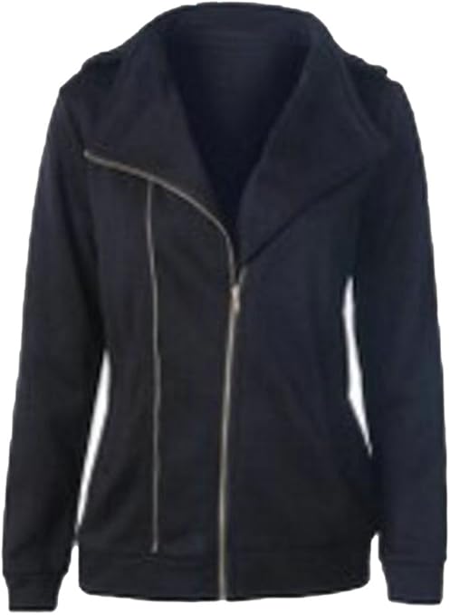 ZYFGfree Womens Vogue Hoodie Pullover Zip Up Solid Long Sleeve Sweatshirts Black US XL at Amazon 