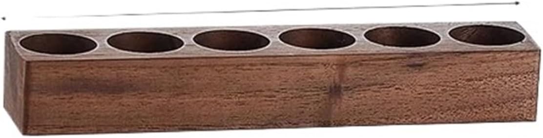 Glass Coffee Beans Storage Tube with Display Rack, Single Dose Tea Bottle Set, Practical Barista Coffeware Accessory(1pc 12 holes Base)