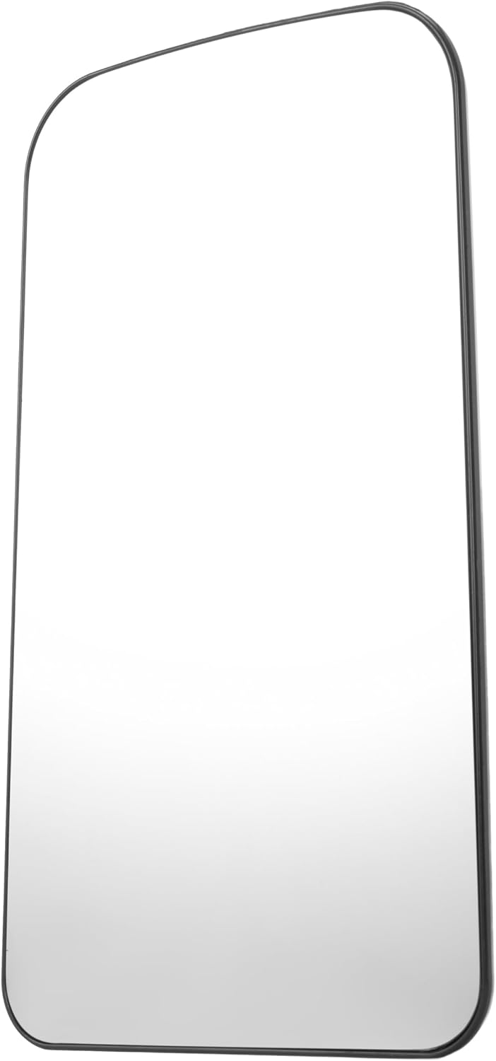 HECASA Upper Mirror Glass and Base Compatible with 2003-2009 Chevy Chevrolet Kodiak/GMC Topkick C4500 C5500 C6500 C7500 Replacement for 19120557 Upper Heated Wide Load Side View Mirror Glass