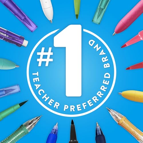 Paper Mate 8410152 Flair Medium Felt Tip Stick Pen, Blue Ink.7mm, Dozen