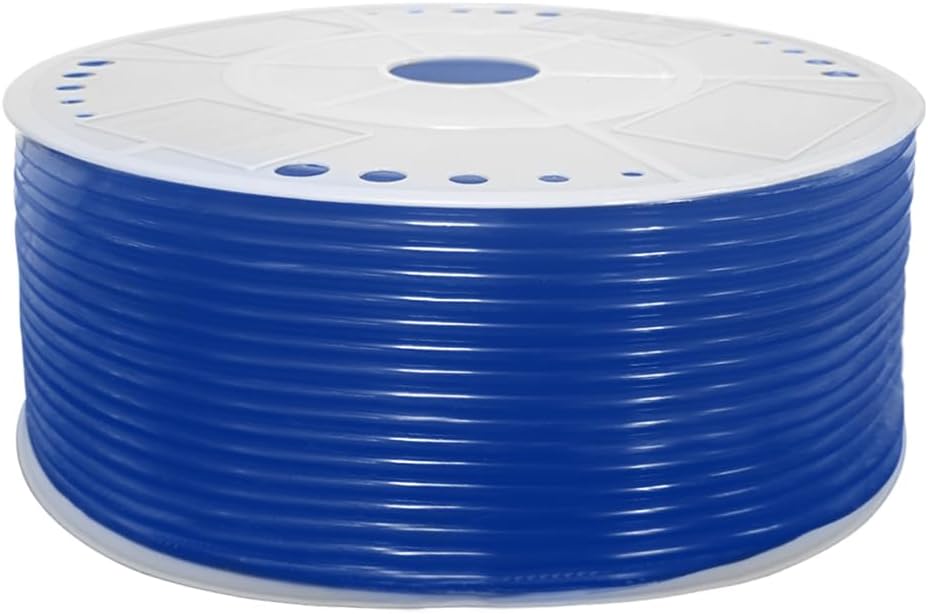 Joywayus 6mm x 4mm 541Ft Blue Pneumatic Tubing Pipe Pu Air Tubing Pipe Hose 165 Meter for Fluid Transfer Tubing or Air Line Tubing