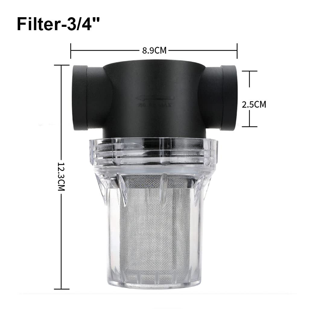 Filtre pour tuyau, 1 filtre en plastique 1/2", 3/4", 1", 40 mesh, 80(3/4" 40 Mesh)