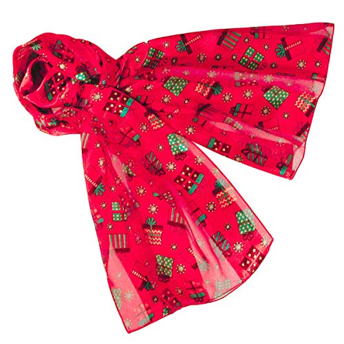 Colorful Gift Boxes Christmas Holiday Scarves with Gift Box Option