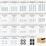 Universal TV Installation Hardware Kit Includes M4 M5 M6 M8 TV Sets Screws and Spacers for Most TVs Up to 80" HTA002