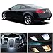 LEDpartsNow 2003-2007 Infiniti G35 Coupe LED Interior Lights Accessories Replacement Package Kit (7 Pieces), WHITE